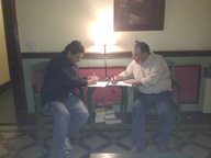 Andres Mayor y Francisco Albarracin firman un convenio de colaboracion